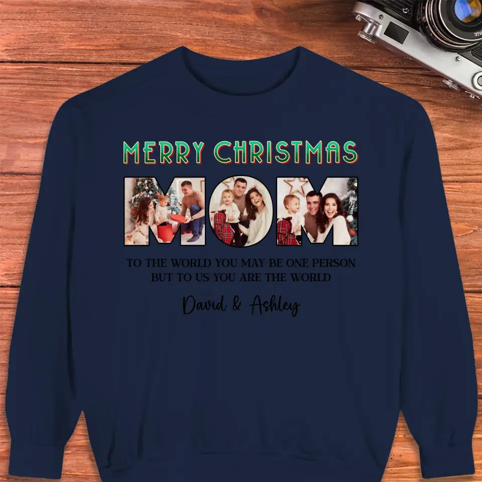 Merry Christmas Mommy - Custom Name - Personalized Gifts For Mom - Family Sweater