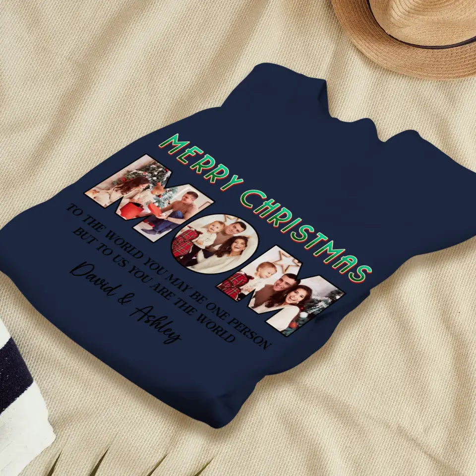 Merry Christmas Mommy - Custom Name - Personalized Gifts For Mom - Family Sweater