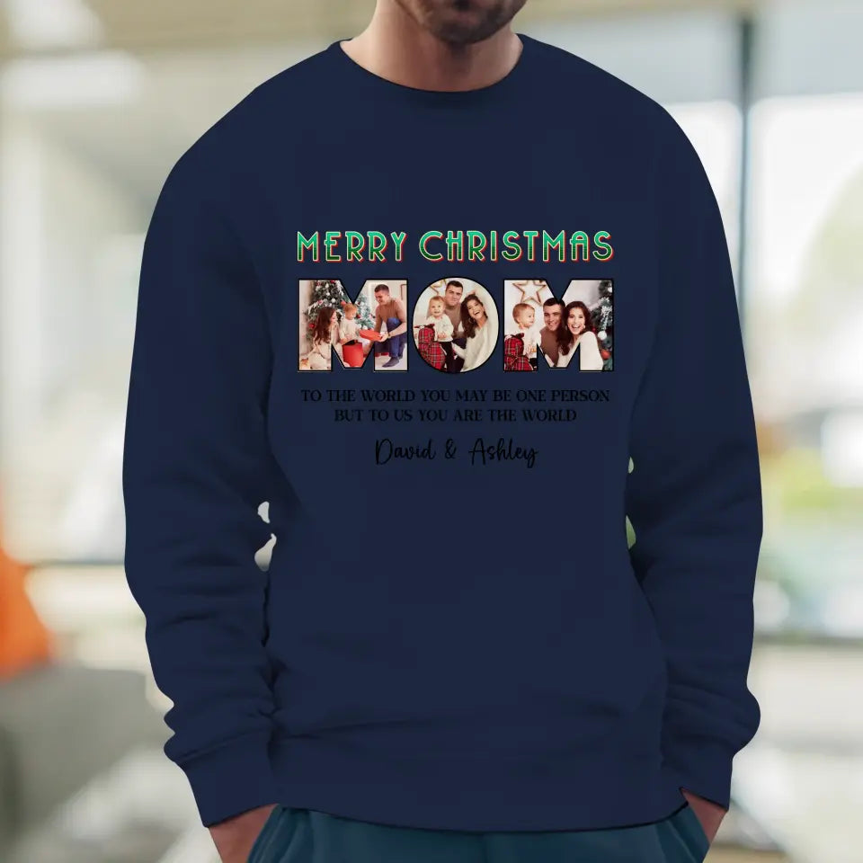 Merry Christmas Mommy - Custom Name - Personalized Gifts For Mom - Family Sweater