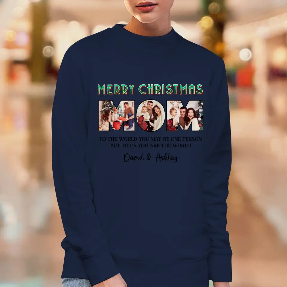 Merry Christmas Mommy - Custom Name - Personalized Gifts For Mom - Family Sweater