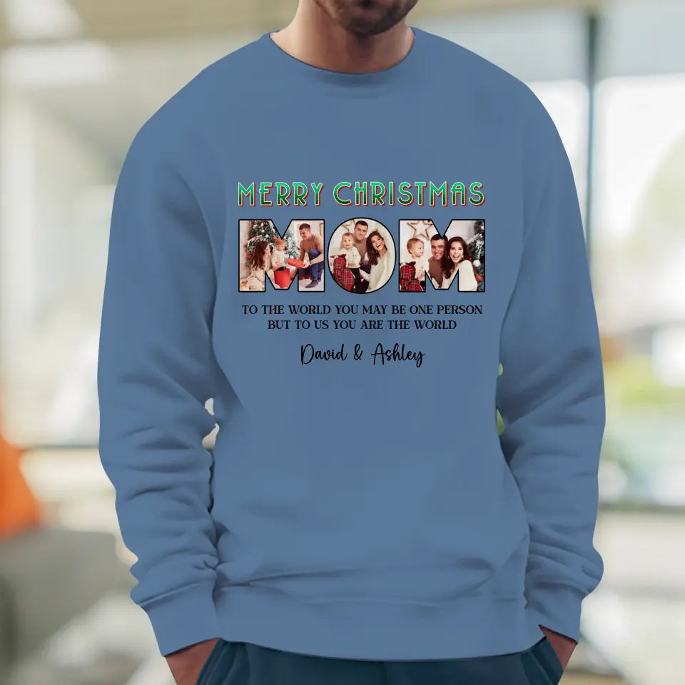 Merry Christmas Mommy - Custom Name - Personalized Gifts For Mom - Family Sweater