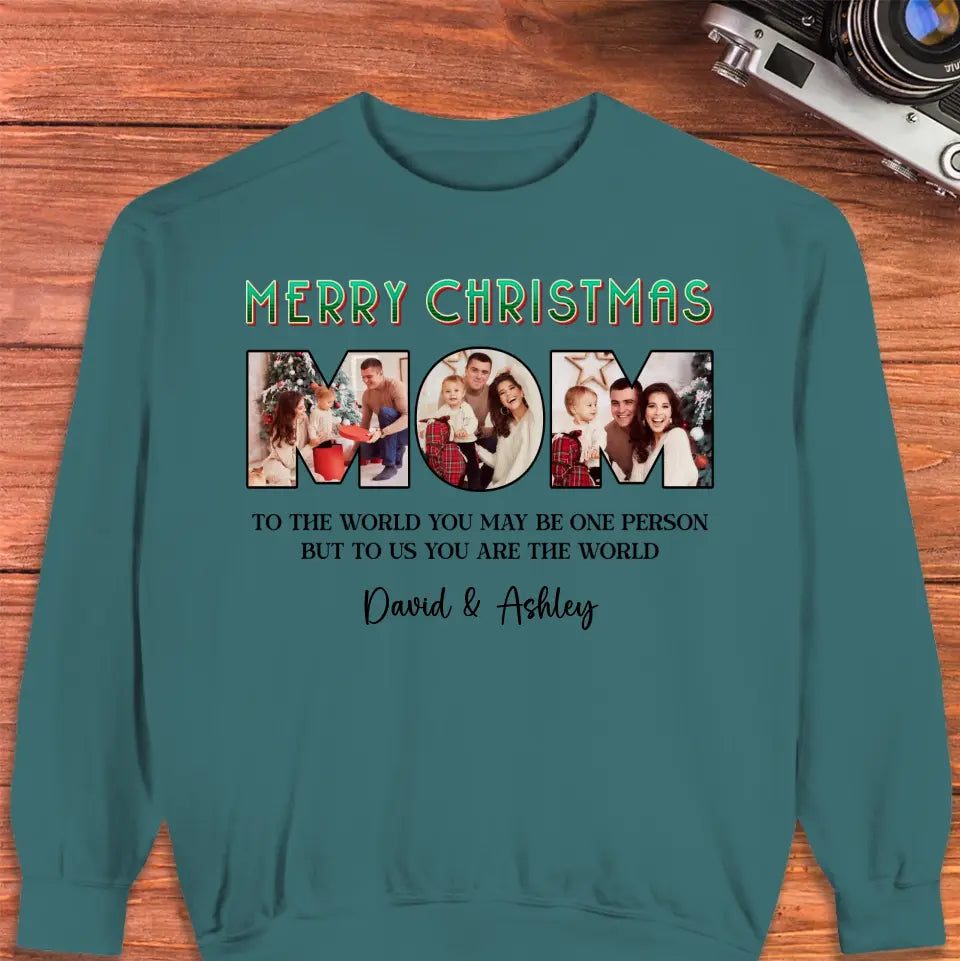 Merry Christmas Mommy - Custom Name - Personalized Gifts For Mom - Family Sweater