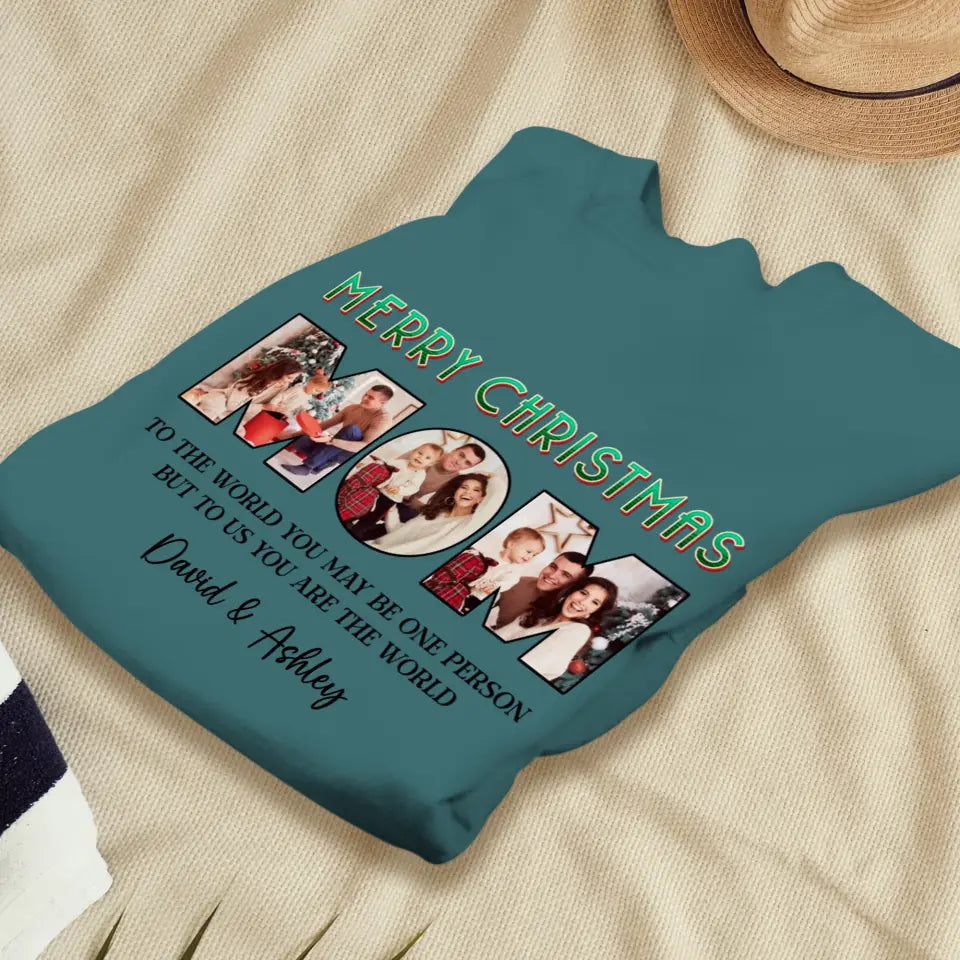 Merry Christmas Mommy - Custom Name - Personalized Gifts For Mom - Family Sweater