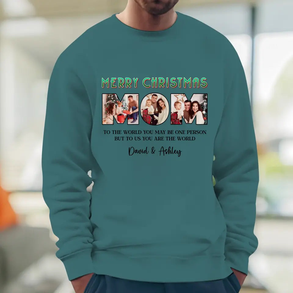 Merry Christmas Mommy - Custom Name - Personalized Gifts For Mom - Family Sweater