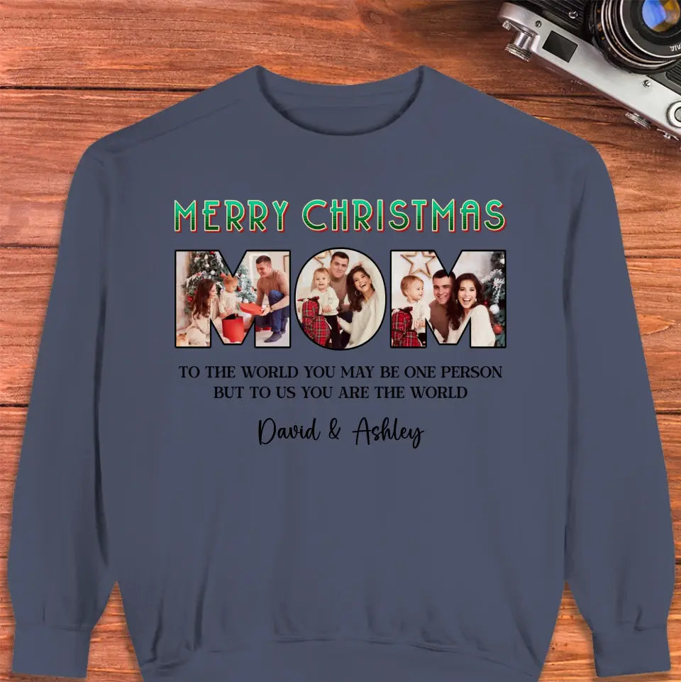 Merry Christmas Mommy - Custom Name - Personalized Gifts For Mom - Family Sweater