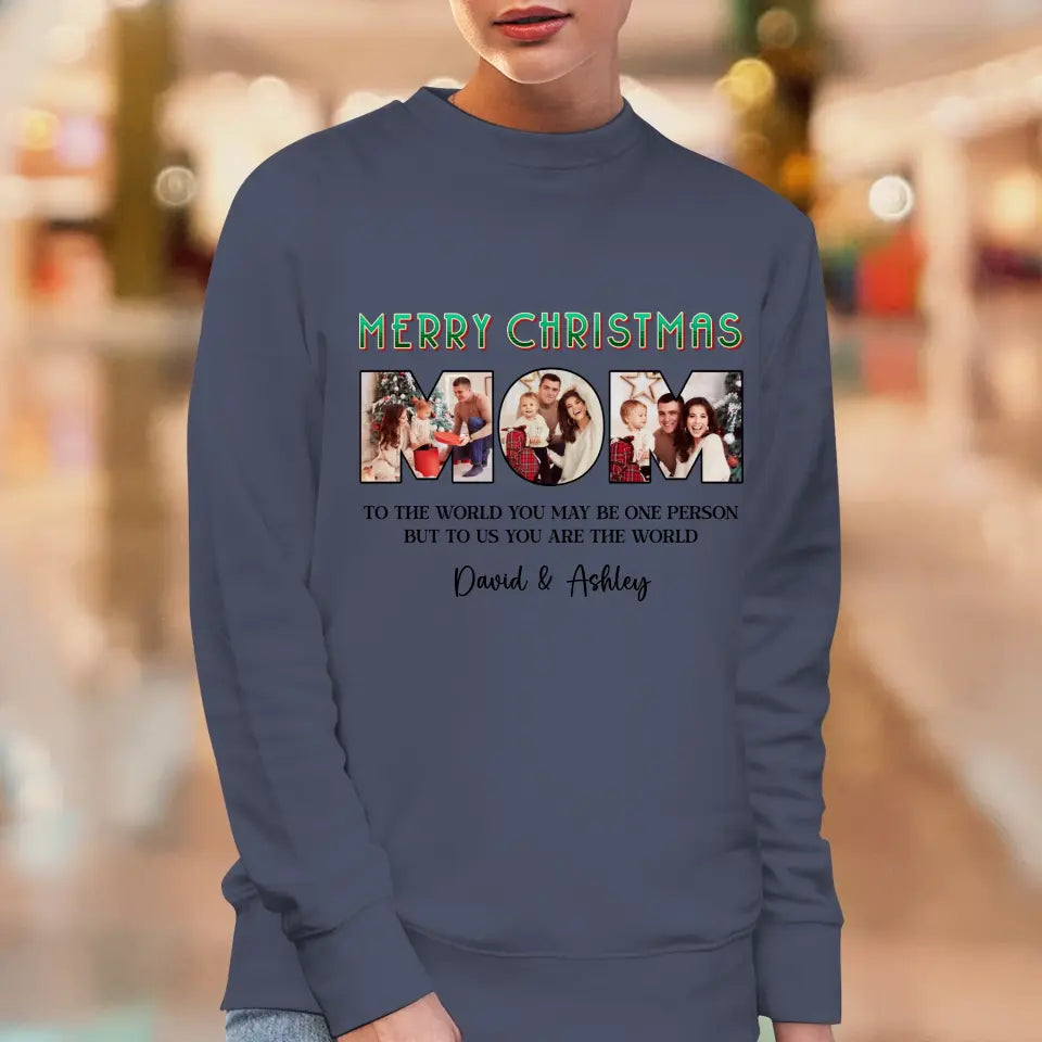 Merry Christmas Mommy - Custom Name - Personalized Gifts For Mom - Family Sweater