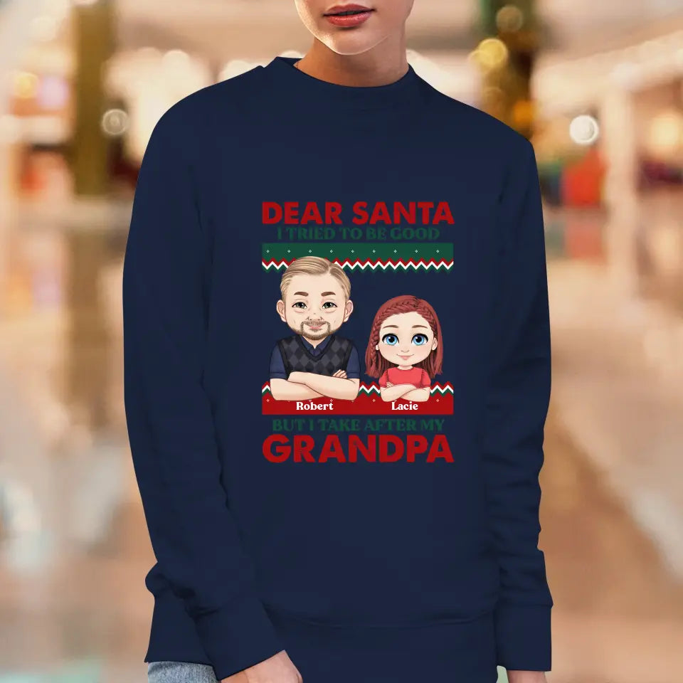 Dear Santa - Custom Quote - Personalized Gift For Grandpa - Hoodie