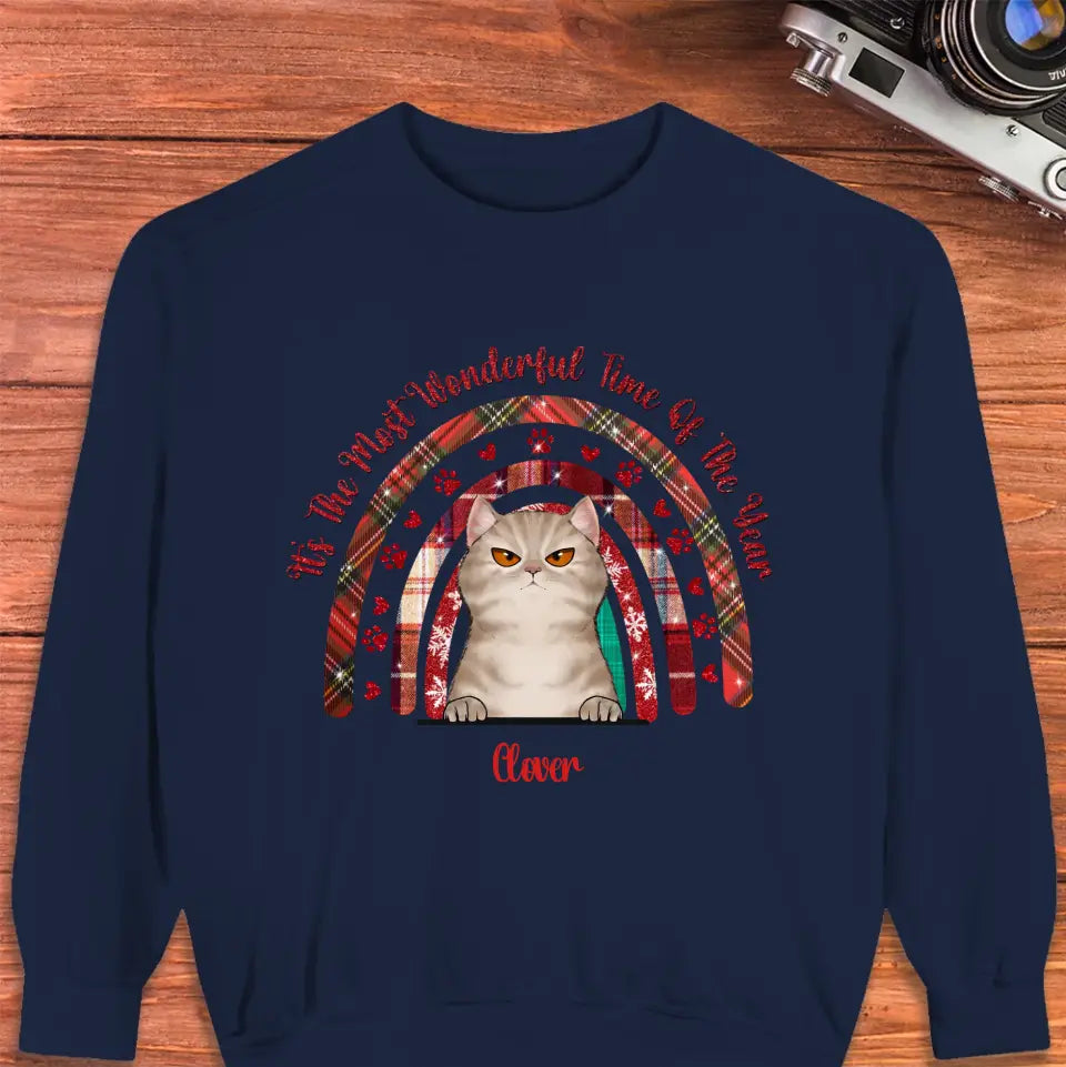 It's The Most Wonderful Time - Custom Name - Personalized Gifts For Cat Lovers - T-shirt