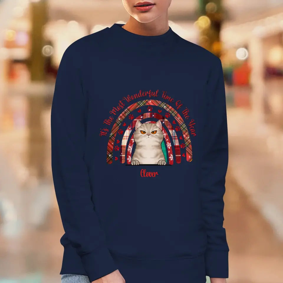 It's The Most Wonderful Time - Custom Name - Personalized Gifts For Cat Lovers - T-shirt