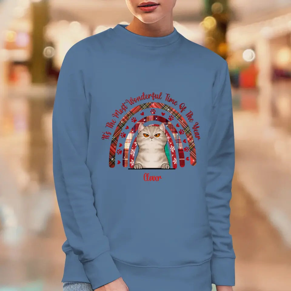 It's The Most Wonderful Time - Custom Name - Personalized Gifts For Cat Lovers - T-shirt