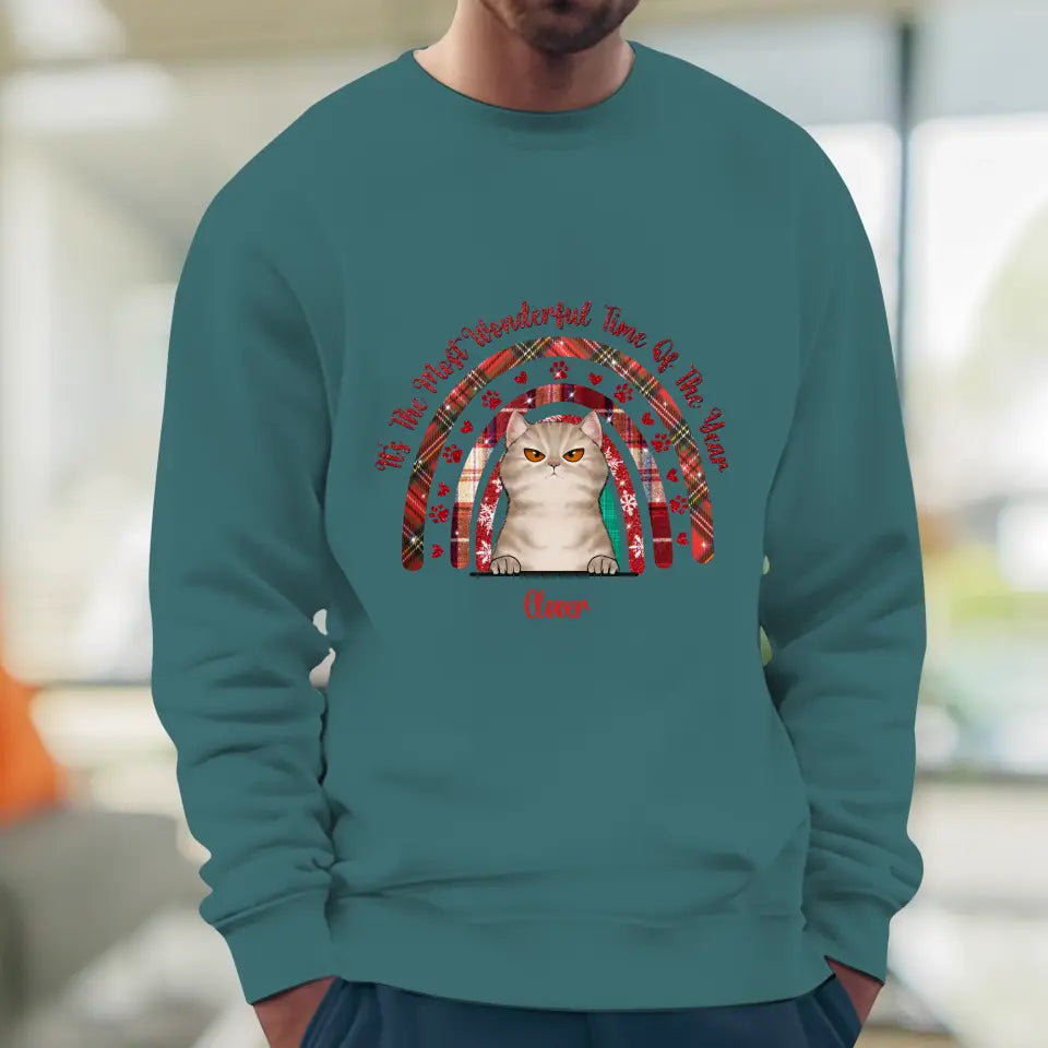 It's The Most Wonderful Time - Custom Name - Personalized Gifts For Cat Lovers - T-shirt