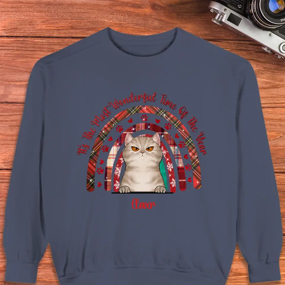 It's The Most Wonderful Time - Custom Name - Personalized Gifts For Cat Lovers - T-shirt