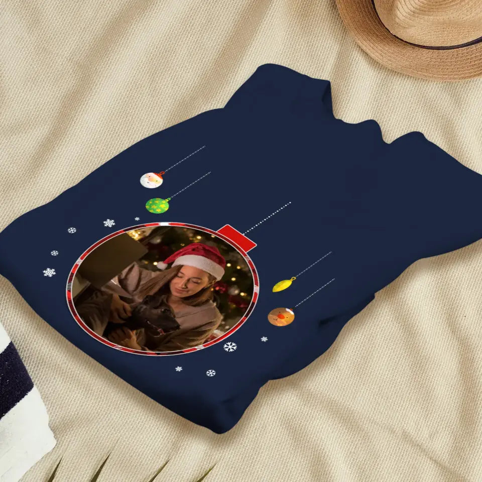 Christmas Ornament - Custom Photo - Personalized Gifts For Dog Lovers - Family Sweater