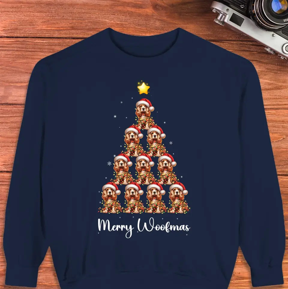 Dog Christmas Tree - Custom Quote - Personalized Gifts For Dog Lovers - T-shirt