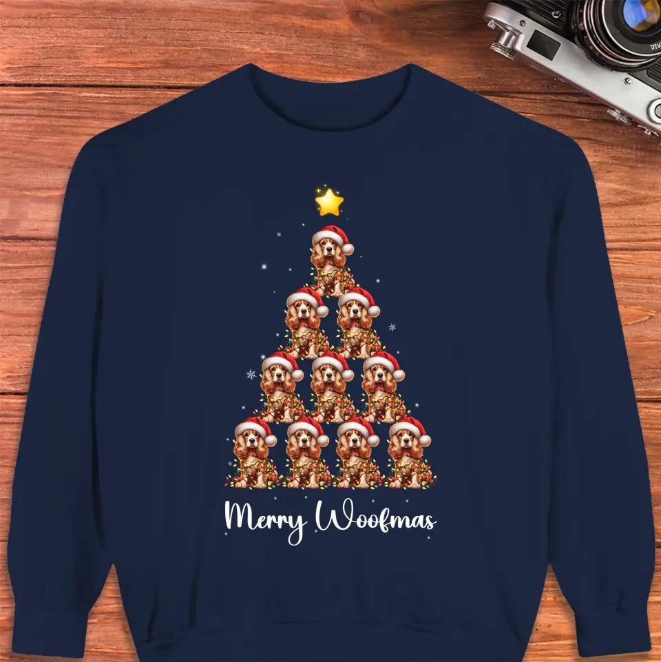 Dog Christmas Tree -  Custom Quote - Personalized Gifts for Dog Lovers - Sweater