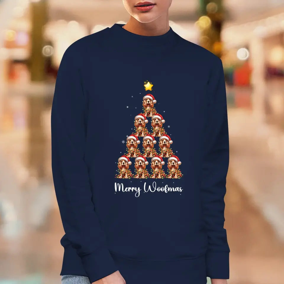 Dog Christmas Tree - Custom Quote - Personalized Gifts For Dog Lovers - T-shirt