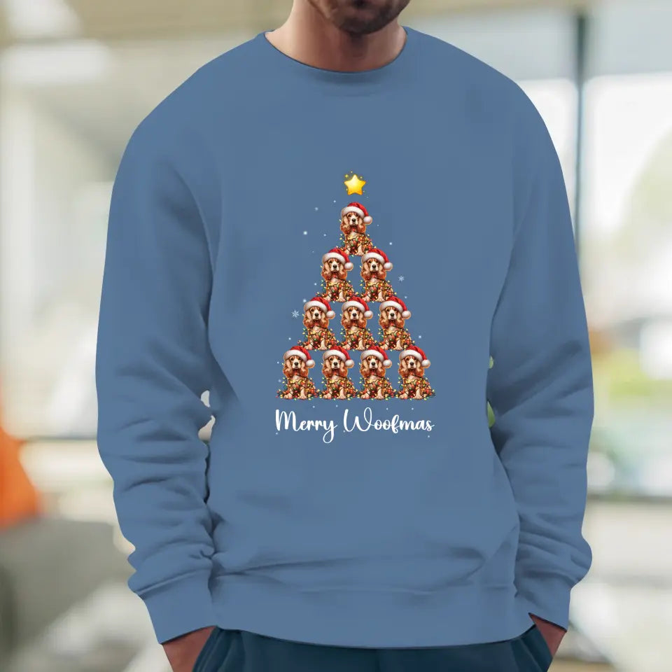 Dog Christmas Tree - Custom Quote - Personalized Gifts For Dog Lovers - T-shirt