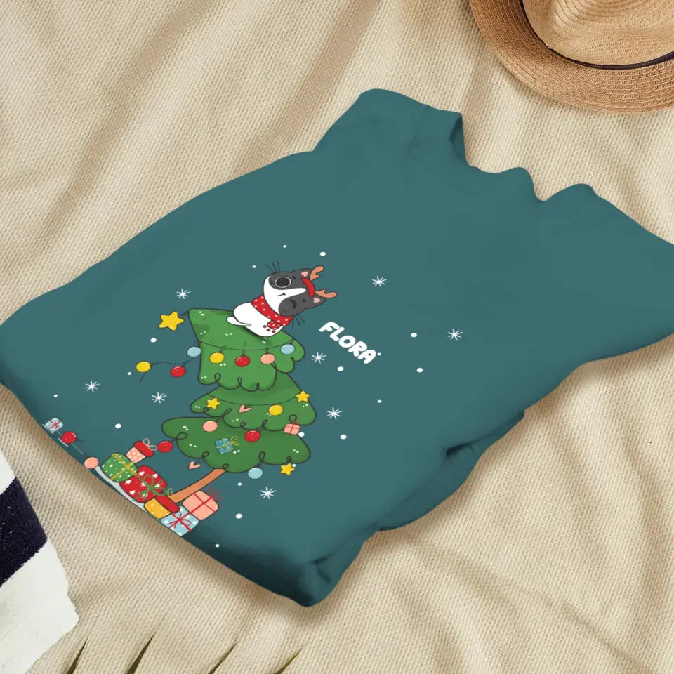 Merry What? - Custom Name - Personalized Gifts For Cat Lovers - T-shirt