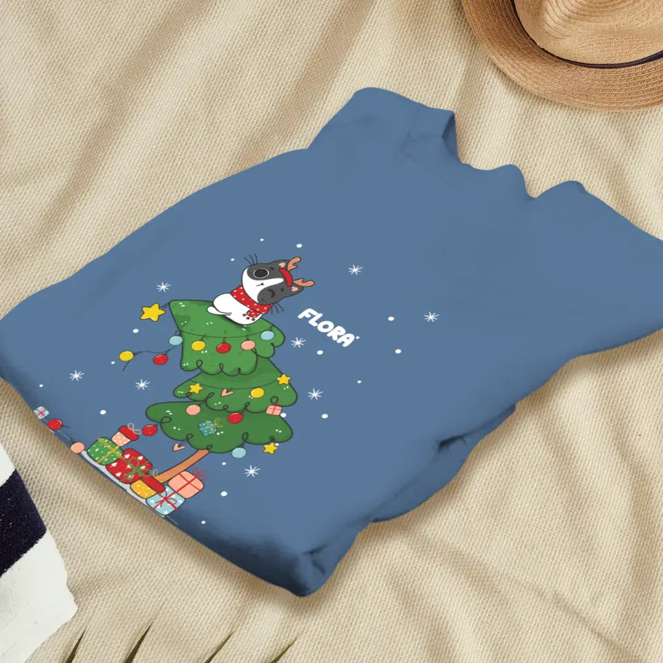 Merry What? - Custom Name - Personalized Gifts for Cat Lovers - Sweater