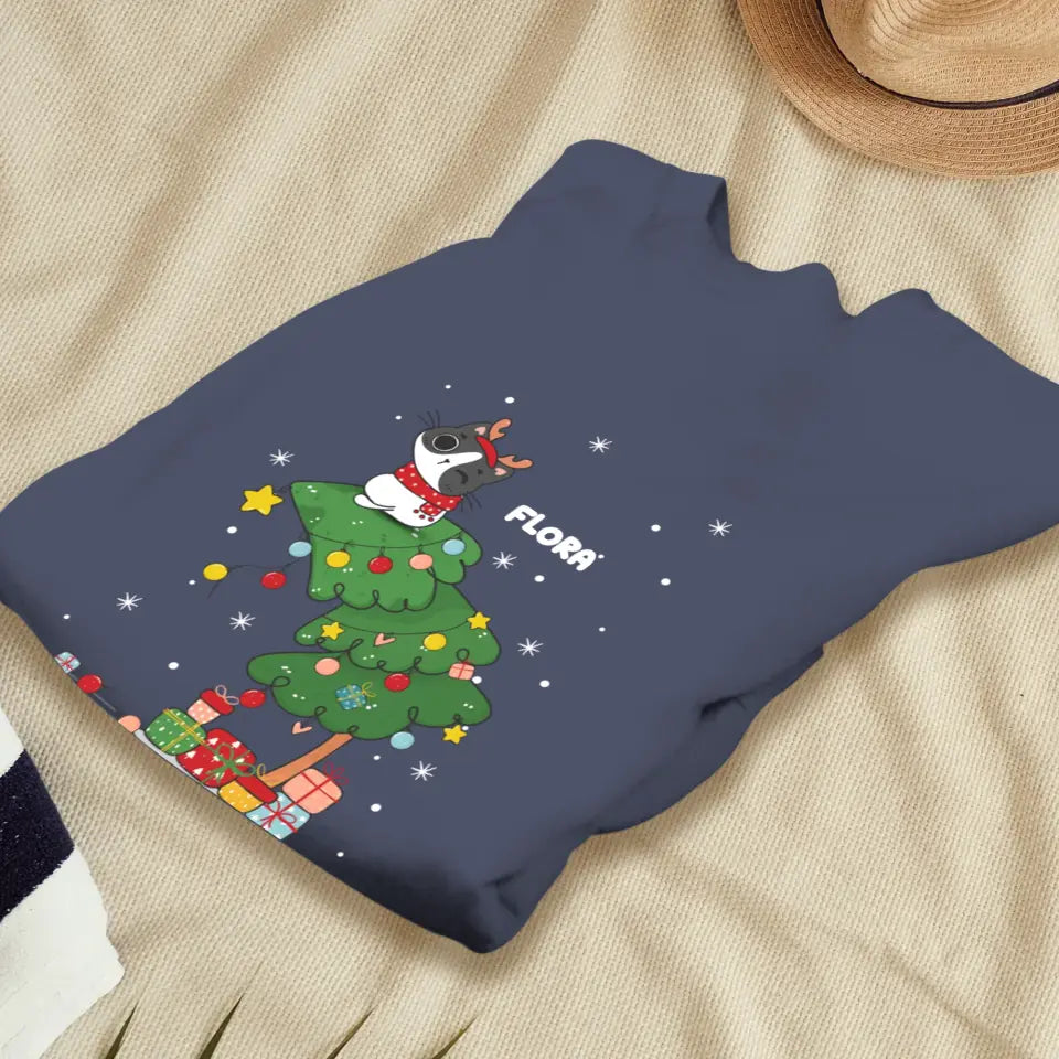 Merry What? - Custom Name - Personalized Gifts for Cat Lovers - Sweater