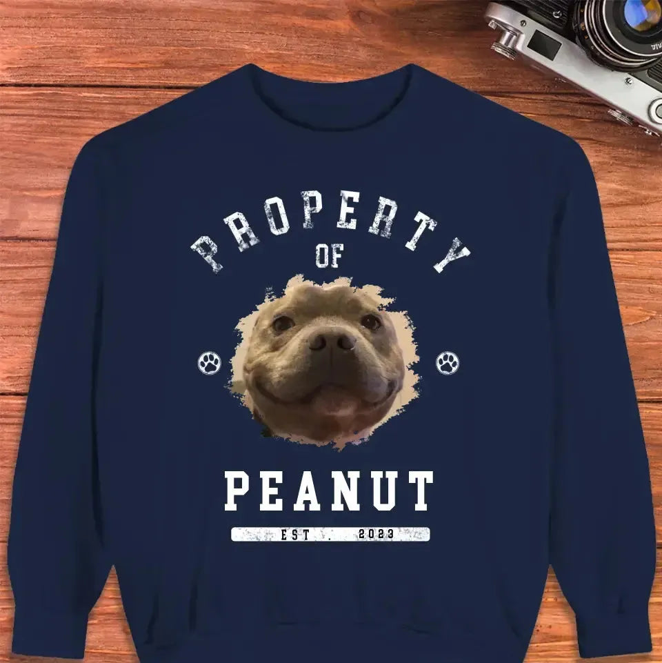 Dog Property - Custom Photo - Personalized Gifts for Dog Lovers - Unisex Sweater