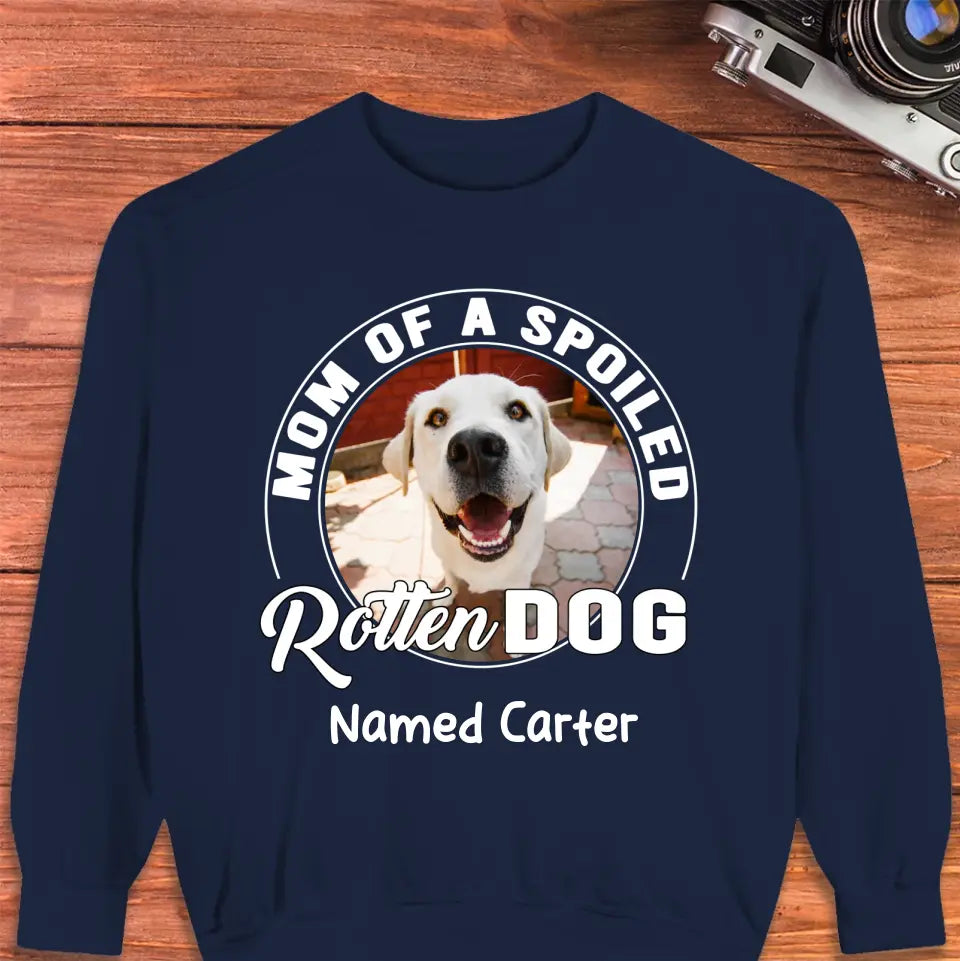 Spoiled Rotten - Custom Photo - Personalized Gifts For Dog Lovers - Unisex T-shirt