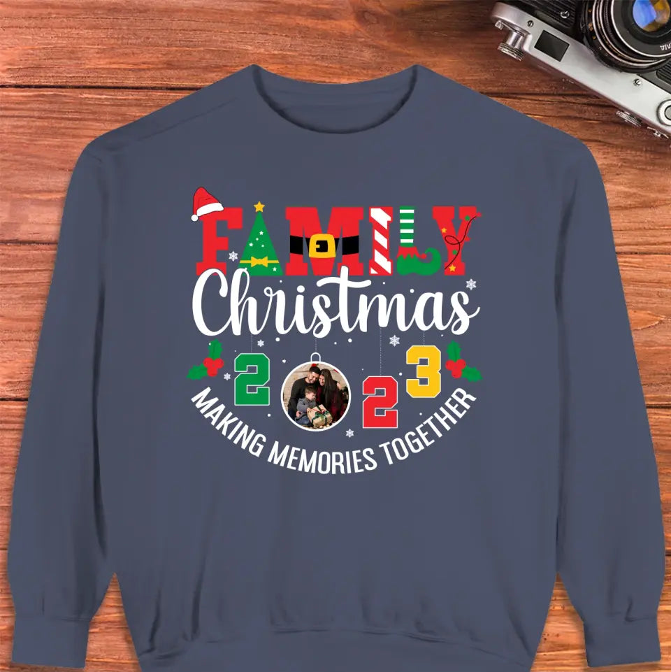 Family Christmas 2023 - Custom Photo - 
 Personalized Gifts For Family - Hoodie