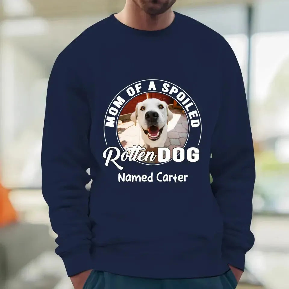 Spoiled Rotten - Custom Photo - Personalized Gifts for Dog Lovers - Unisex Sweater