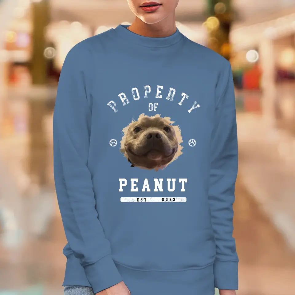 Dog Property - Custom Photo - Personalized Gifts for Dog Lovers - Unisex Sweater