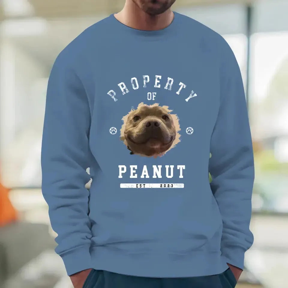 Dog Property - Custom Photo - Personalized Gifts for Dog Lovers - Unisex Sweater