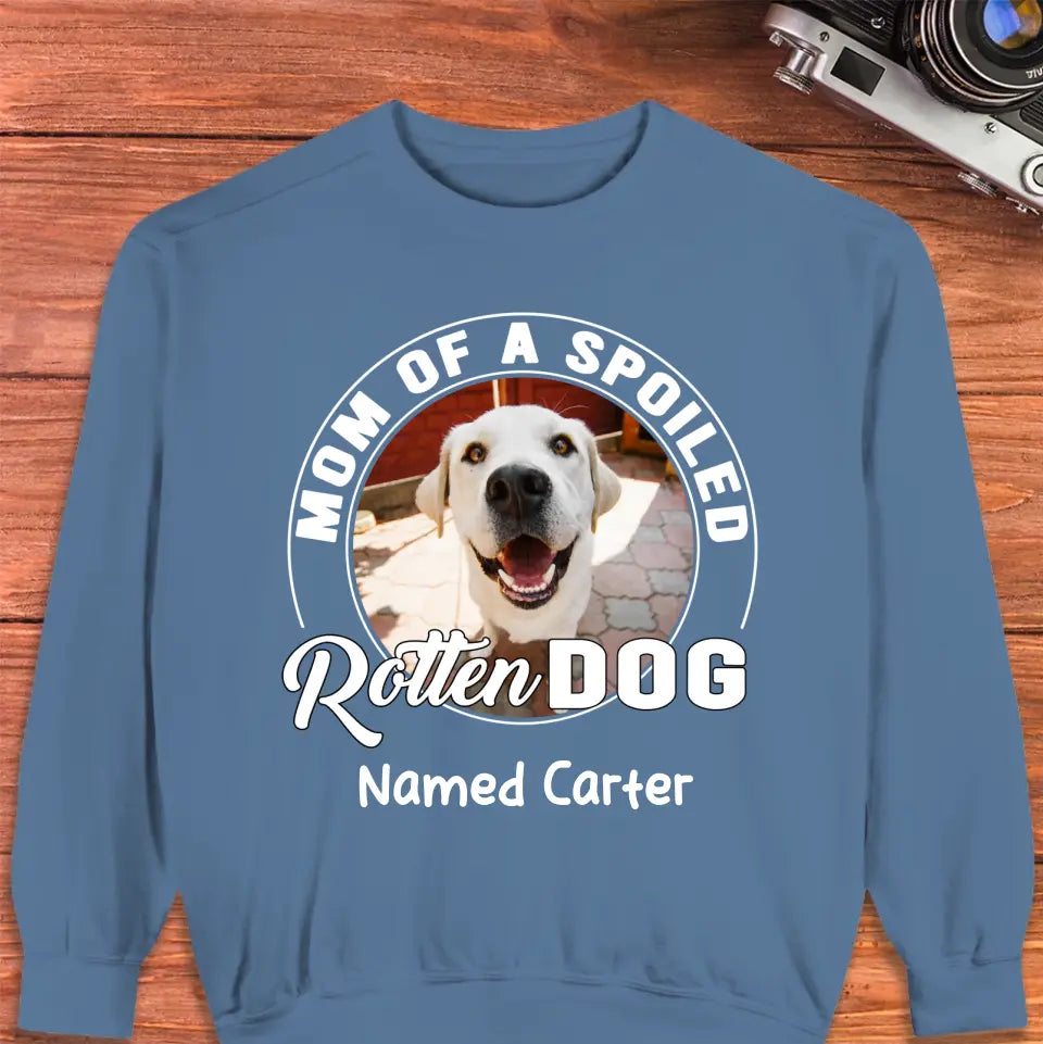 Spoiled Rotten - Custom Photo - Personalized Gifts For Dog Lovers - Unisex T-shirt