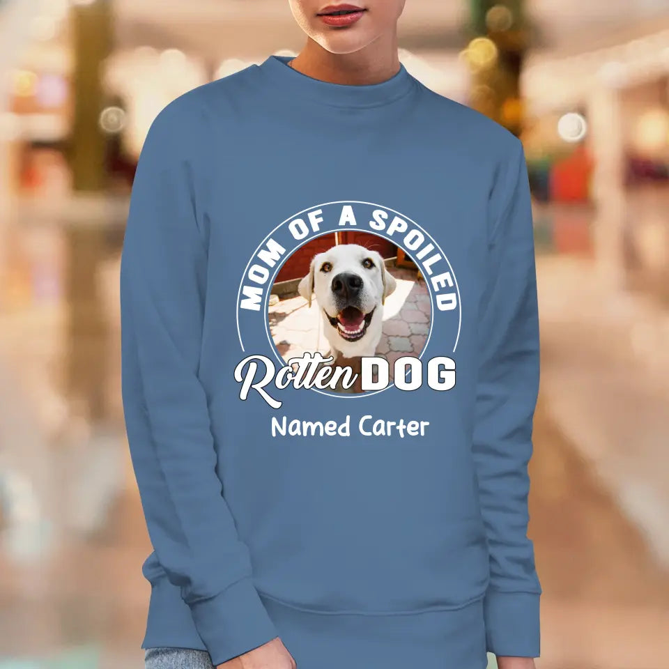 Spoiled Rotten - Custom Photo - Personalized Gifts For Dog Lovers - Unisex T-shirt