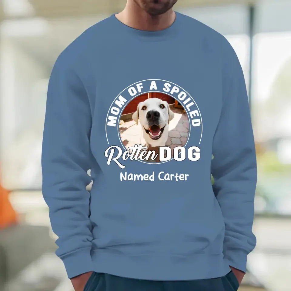 Spoiled Rotten - Custom Photo - Personalized Gifts for Dog Lovers - Unisex Sweater