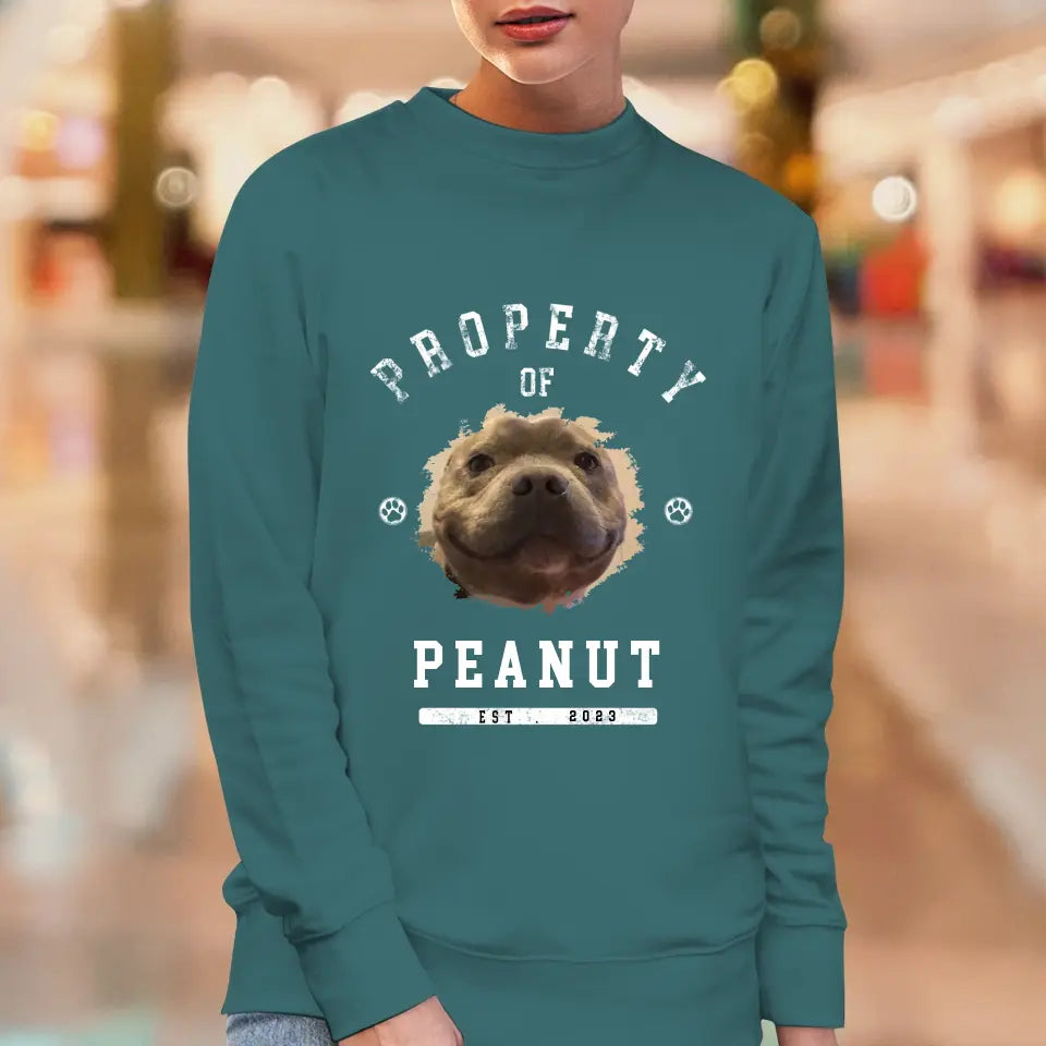 Dog Property - Custom Photo - Personalized Gifts for Dog Lovers - Unisex Sweater