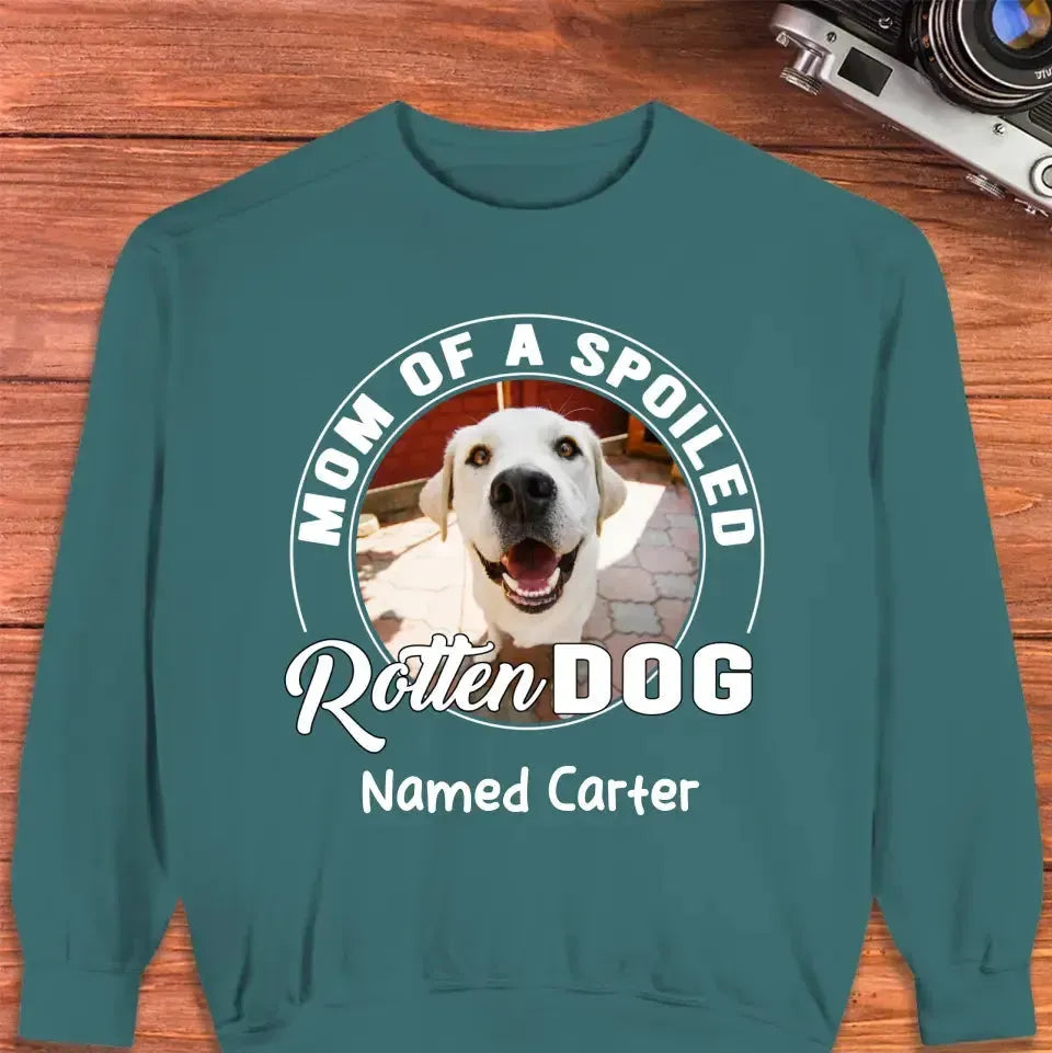 Spoiled Rotten - Custom Photo - Personalized Gifts for Dog Lovers - Unisex Sweater