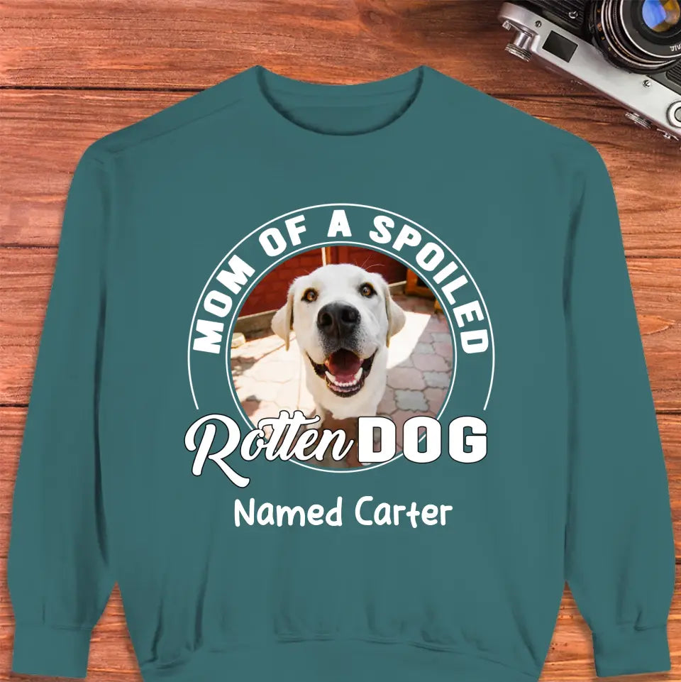 Spoiled Rotten - Custom Photo - Personalized Gift For Dog Lovers - Unisex Hoodie