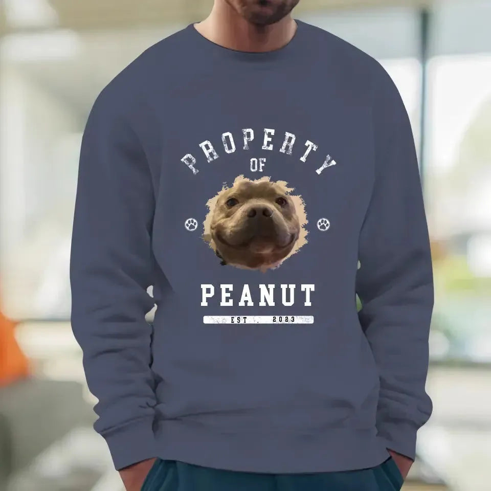 Dog Property - Custom Photo - Personalized Gifts for Dog Lovers - Unisex Sweater