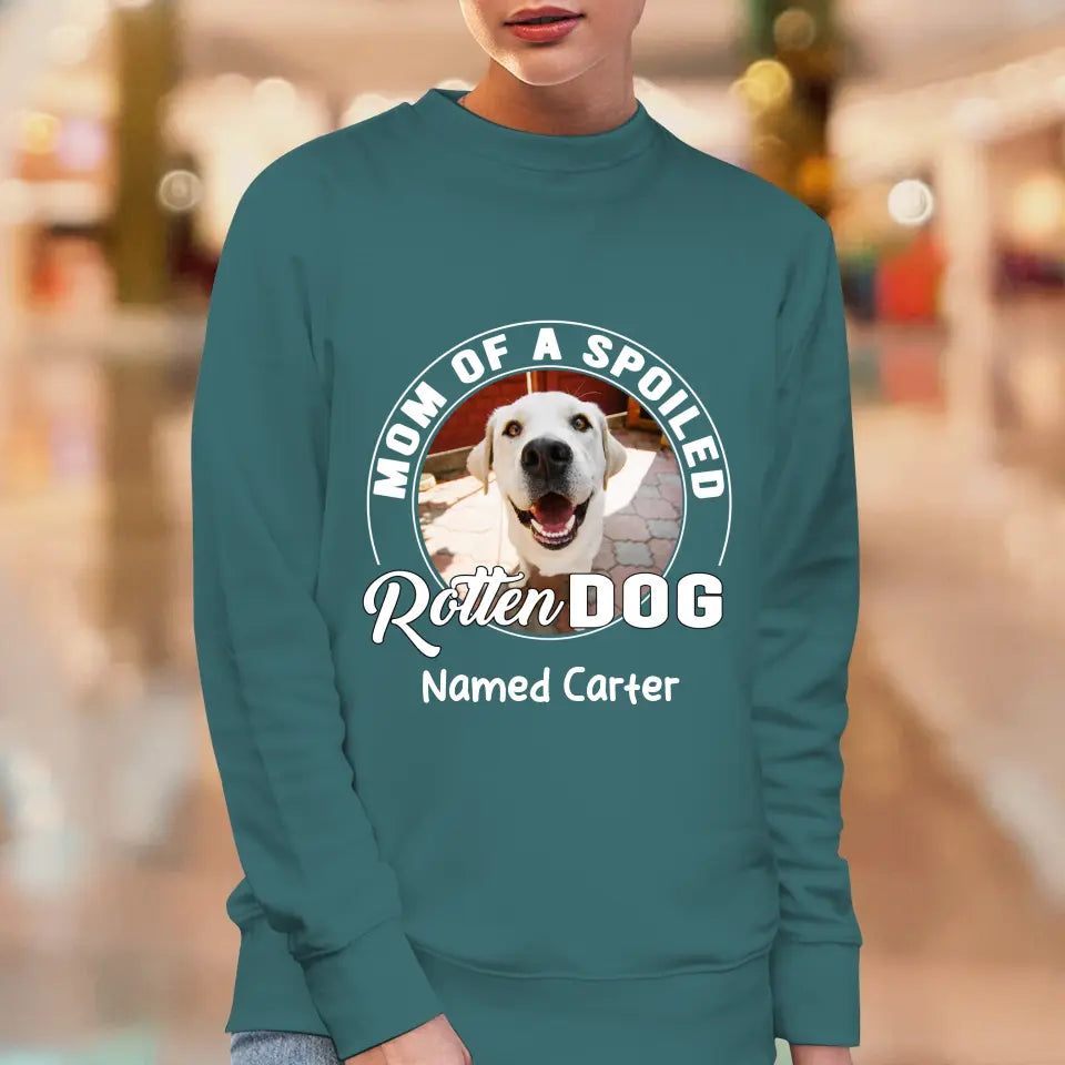 Spoiled Rotten - Custom Photo - Personalized Gifts For Dog Lovers - Unisex T-shirt