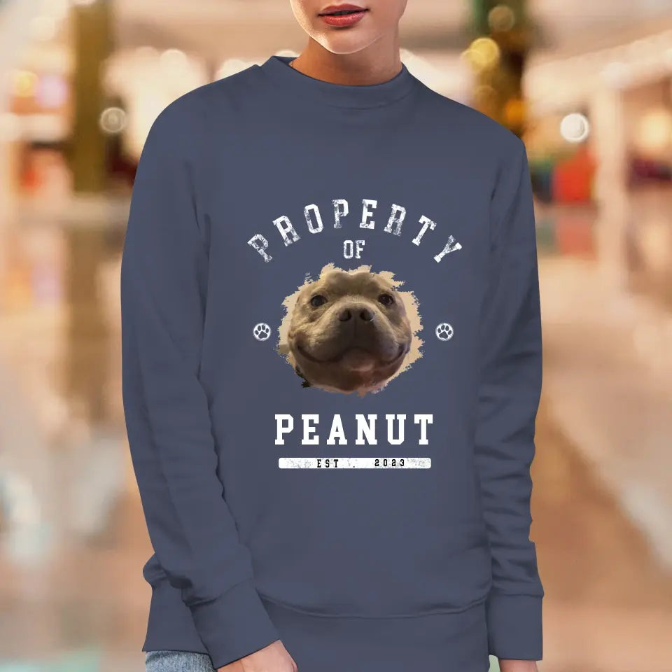 Dog Property - Custom Photo - Personalized Gifts for Dog Lovers - Unisex Sweater