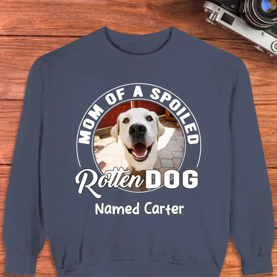 Spoiled Rotten - Custom Photo - Personalized Gifts for Dog Lovers - Unisex Sweater