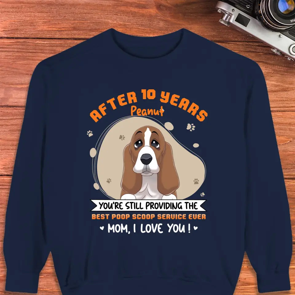 Best Poop Scoop Service - Custom Quote - Personalized Gifts for Dog Lovers - Unisex Sweater