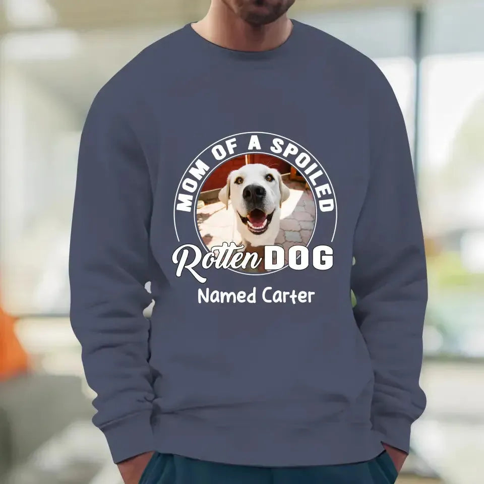 Spoiled Rotten - Custom Photo - Personalized Gifts for Dog Lovers - Unisex Sweater