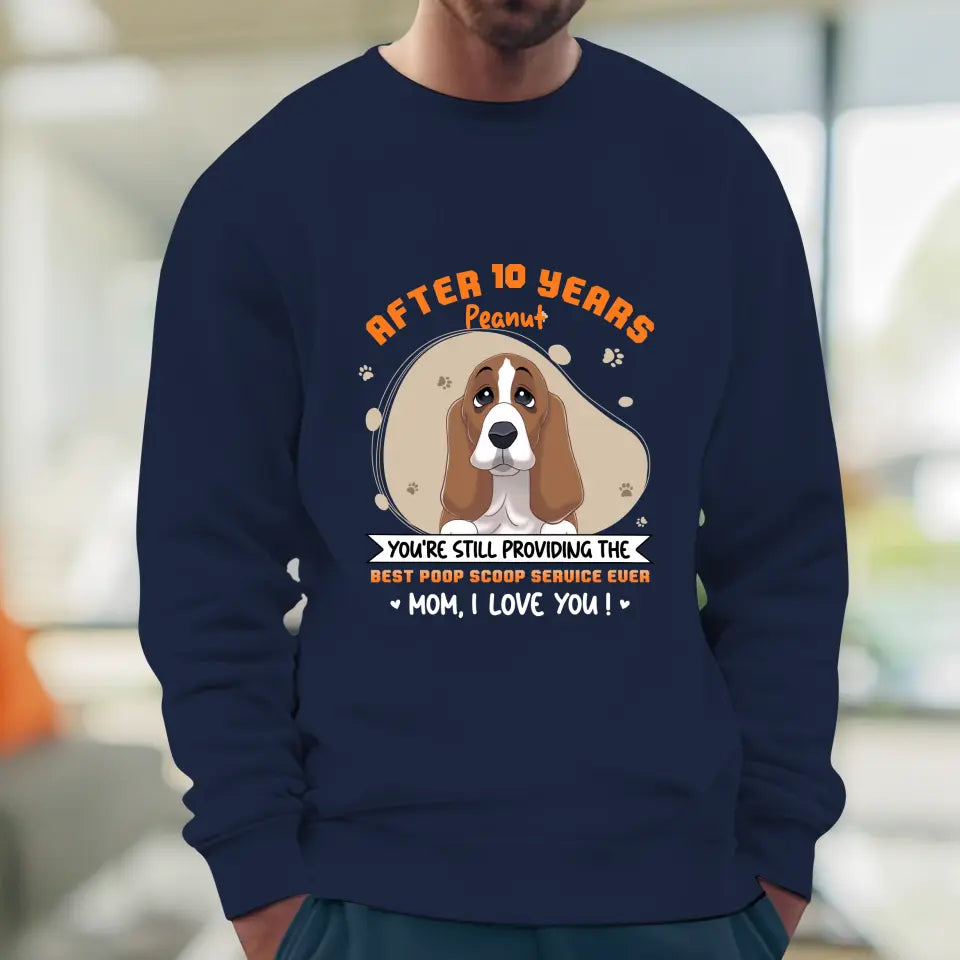 Best Poop Scoop Service - Custom Quote - Personalized Gifts for Dog Lovers - Unisex Sweater