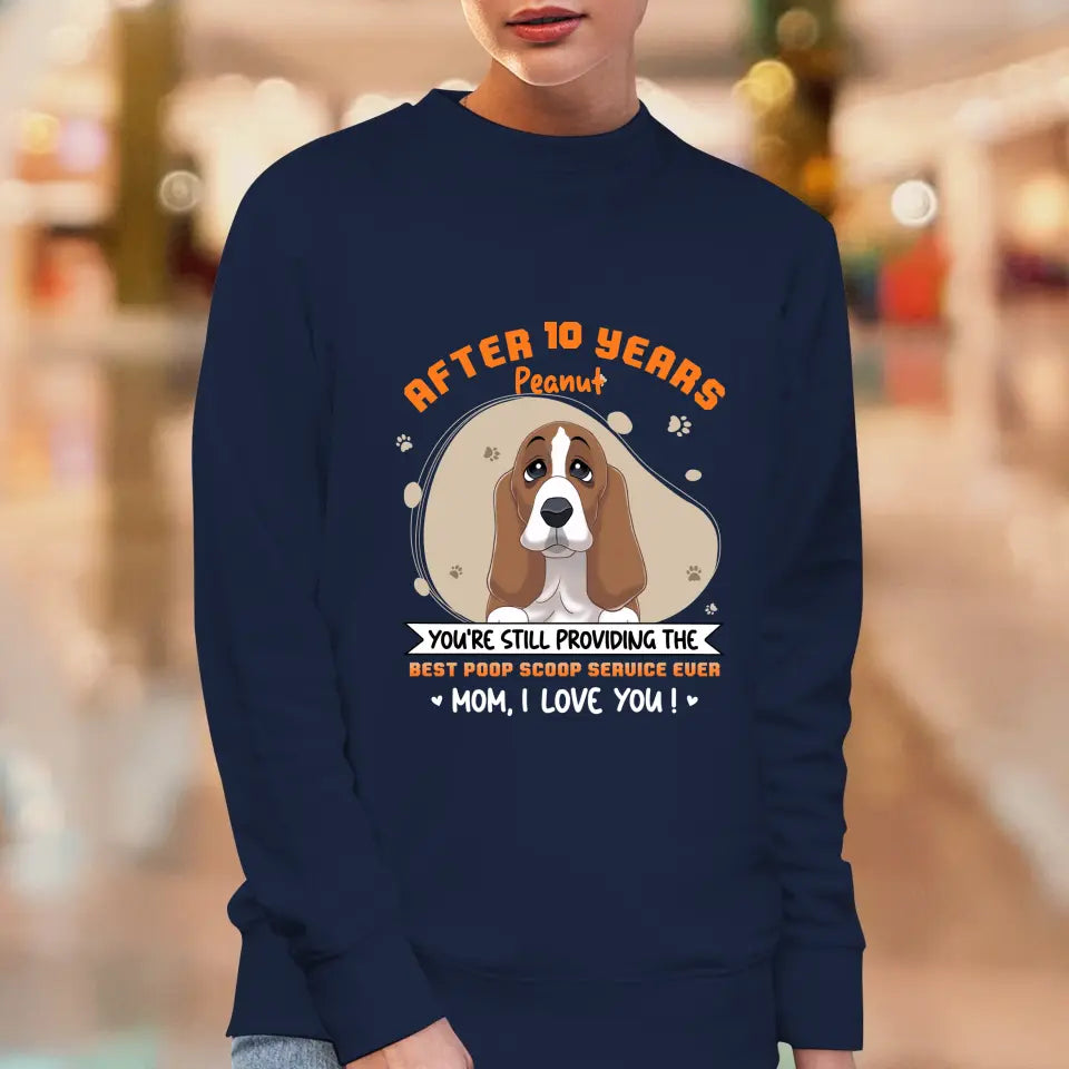 Best Poop Scoop Service - Custom Quote - Personalized Gifts for Dog Lovers - Unisex Sweater