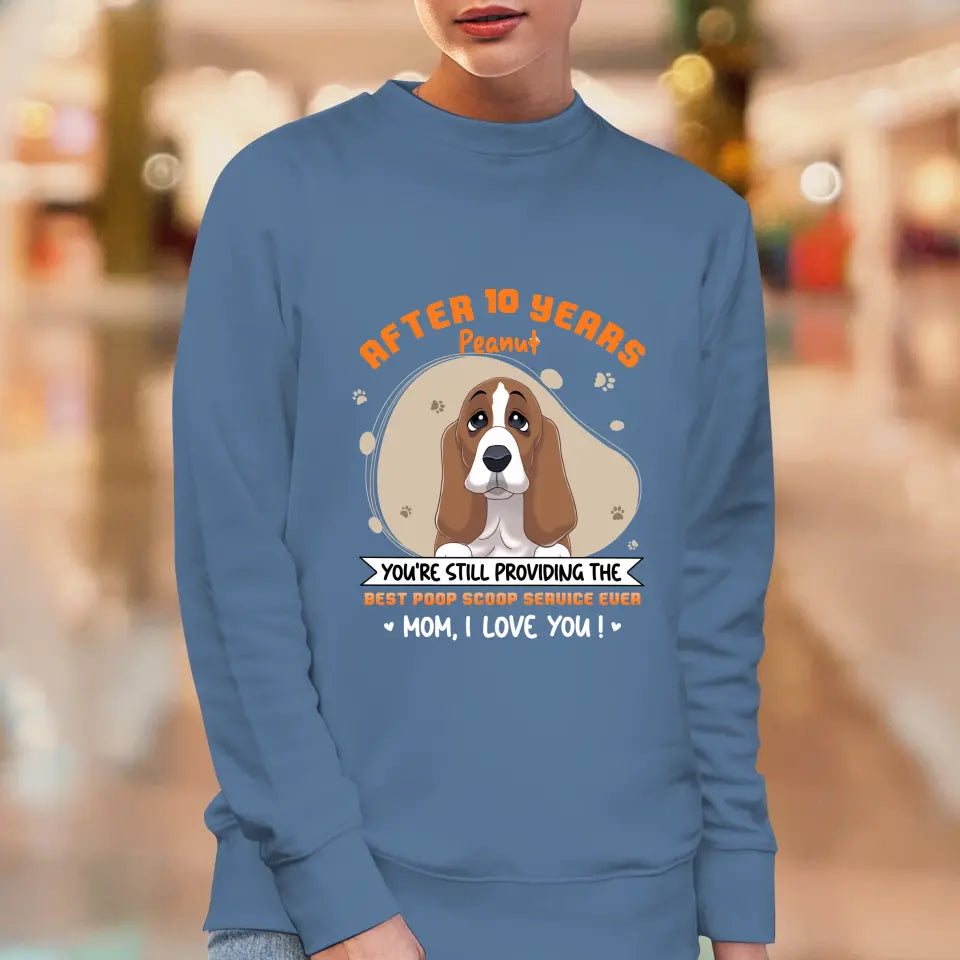 Best Poop Scoop Service - Custom Quote - Personalized Gifts for Dog Lovers - Unisex Sweater