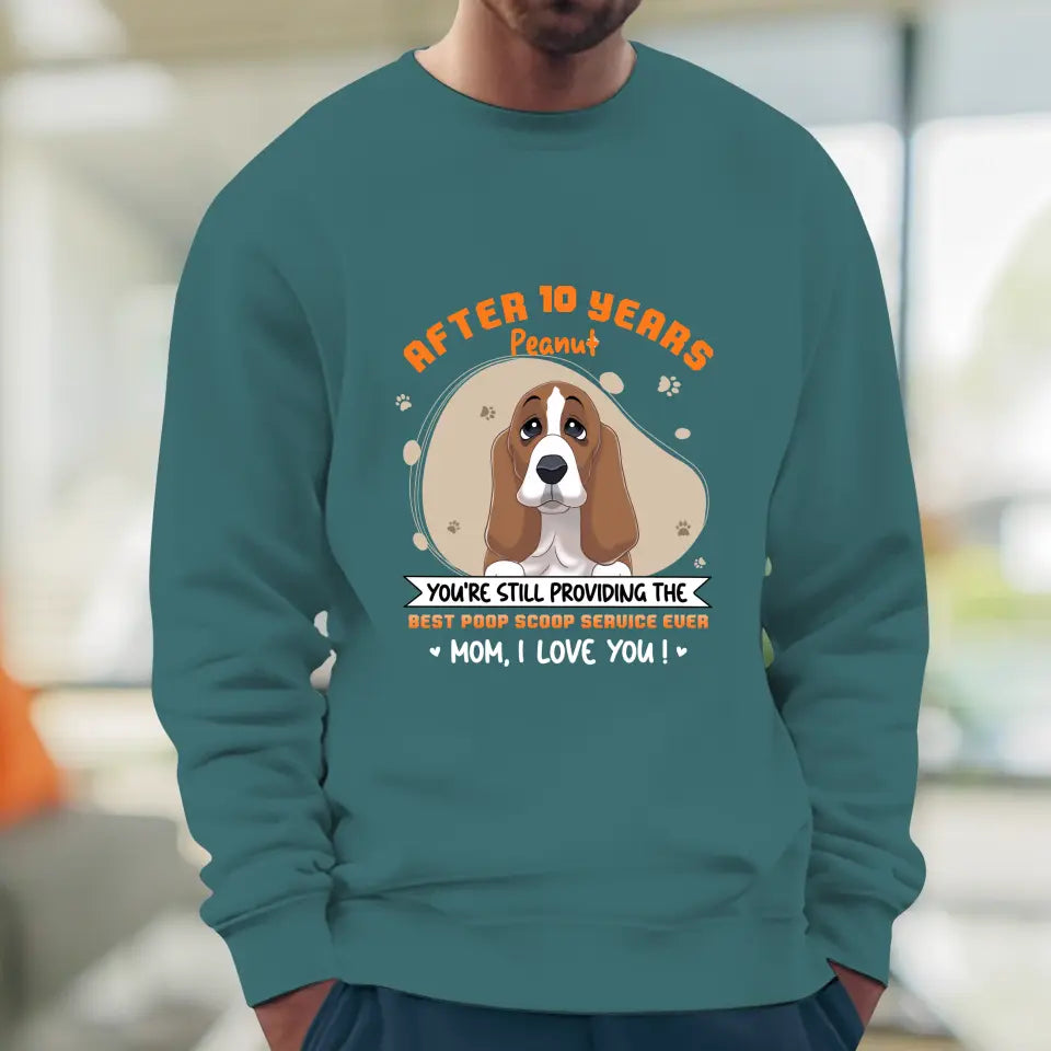 Best Poop Scoop Service - Custom Quote - Personalized Gifts for Dog Lovers - Unisex Sweater