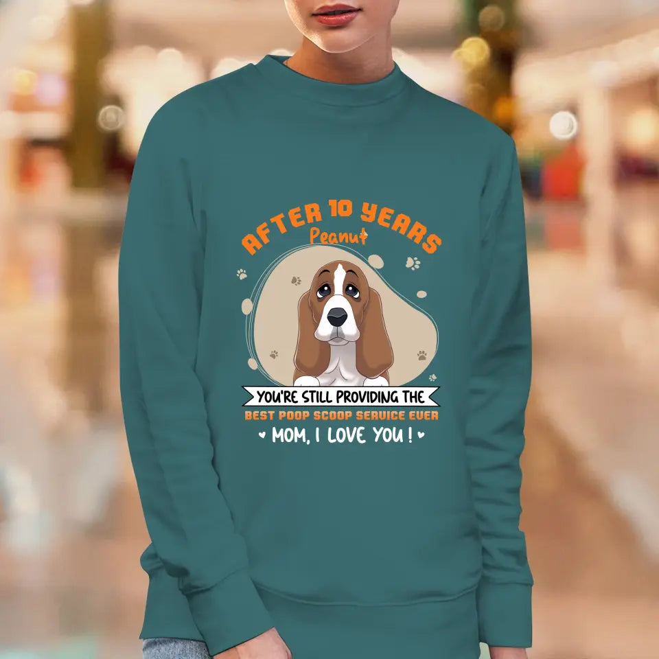 Best Poop Scoop Service - Custom Quote - Personalized Gifts for Dog Lovers - Unisex Sweater