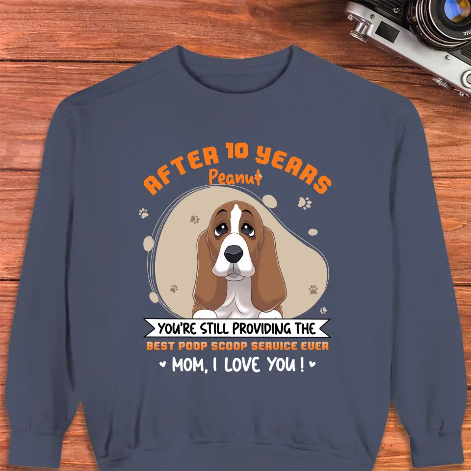 Best Poop Scoop Service - Custom Quote - Personalized Gifts for Dog Lovers - Unisex Sweater