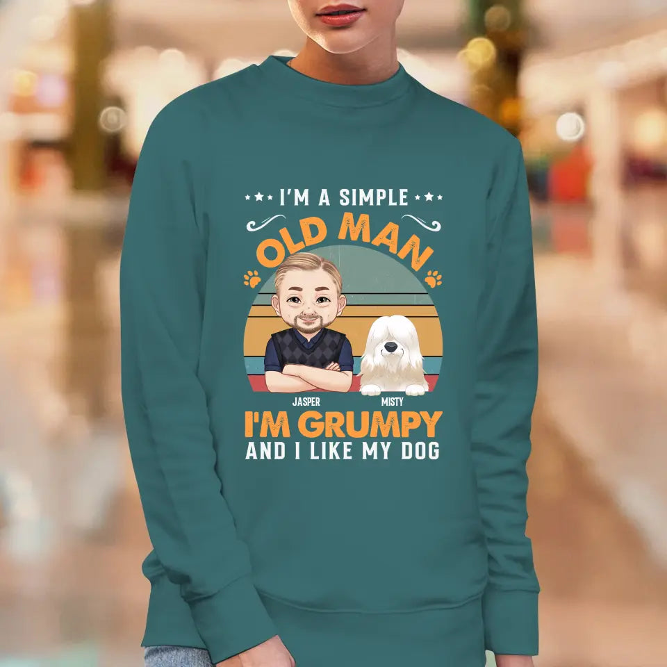 I'm A Simple Old Man - Custom Pet - Personalized Gifts For Dog Lovers - Unisex T-shirt