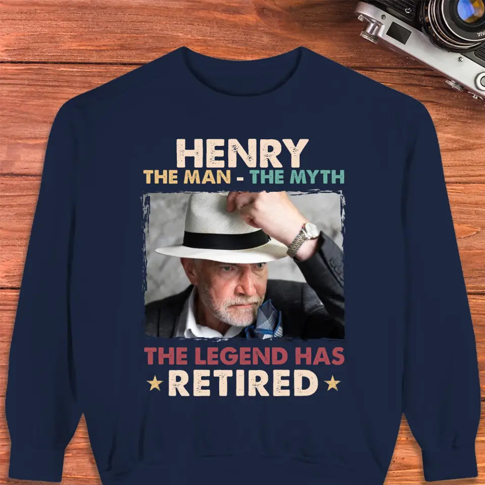 The Legend Has Retired - Personalized Gifts For Dad - Unisex Sweater